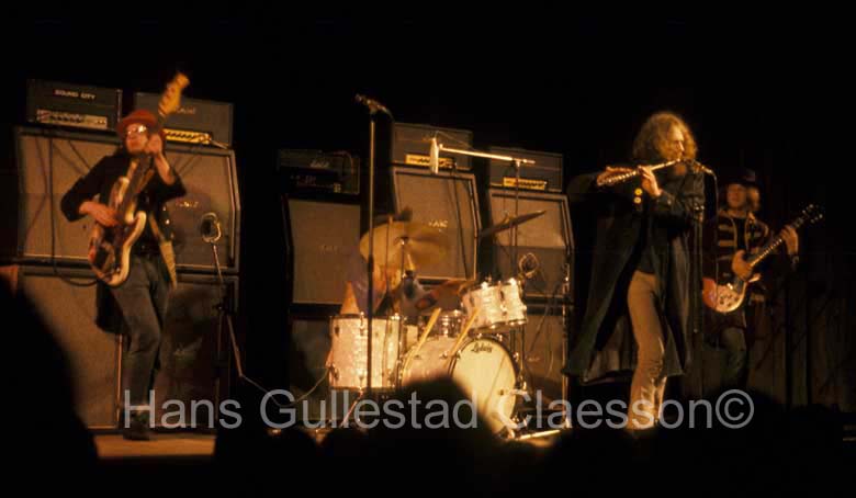 Jethro Tull is support band fir Jimi Hendrix Experience at Stockholm Konserthus 9/1/69. 